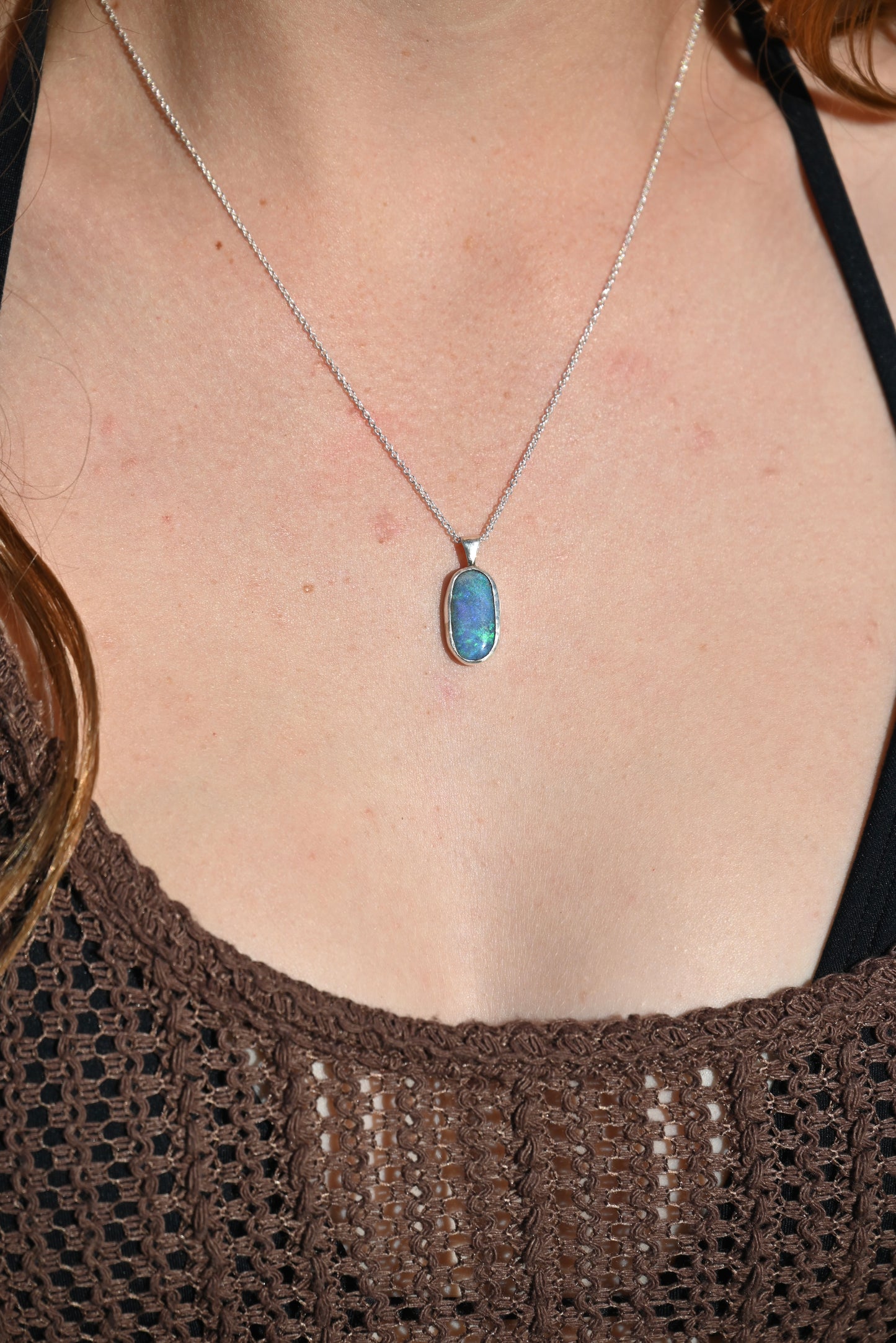 Opal Drop Pendant