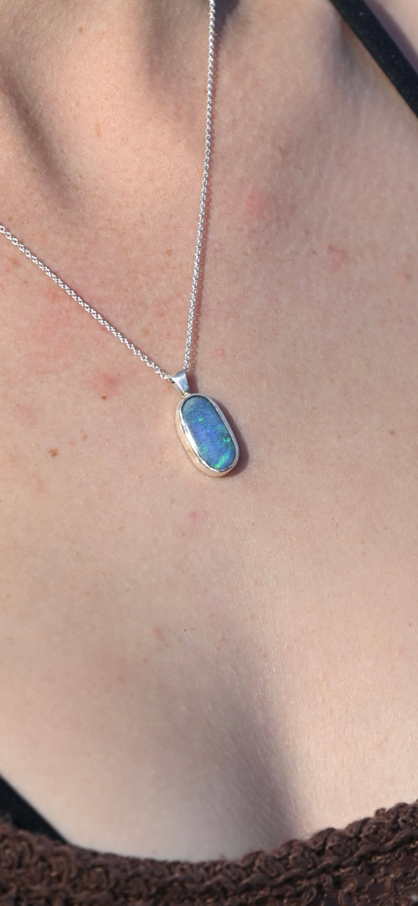 Opal Drop Pendant