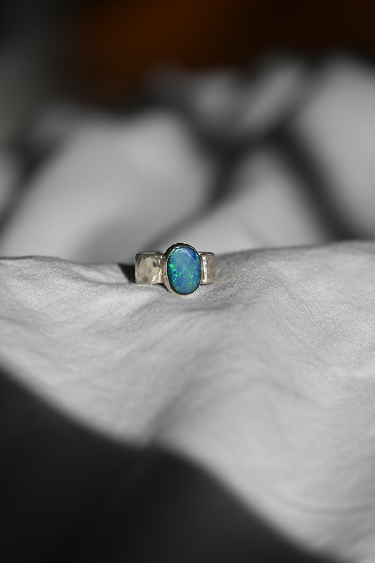 Midnight Opal Ring