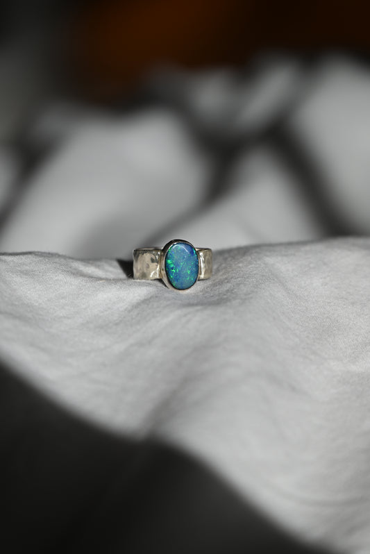 Midnight Opal Ring