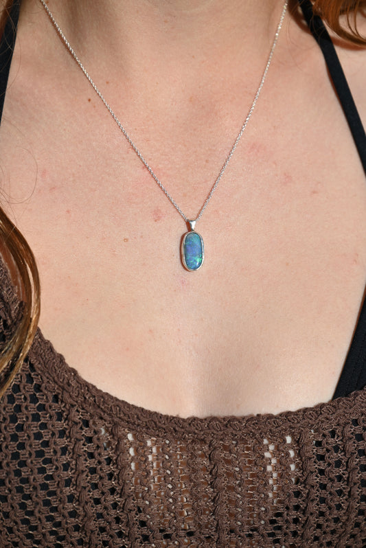 Opal Drop Pendant