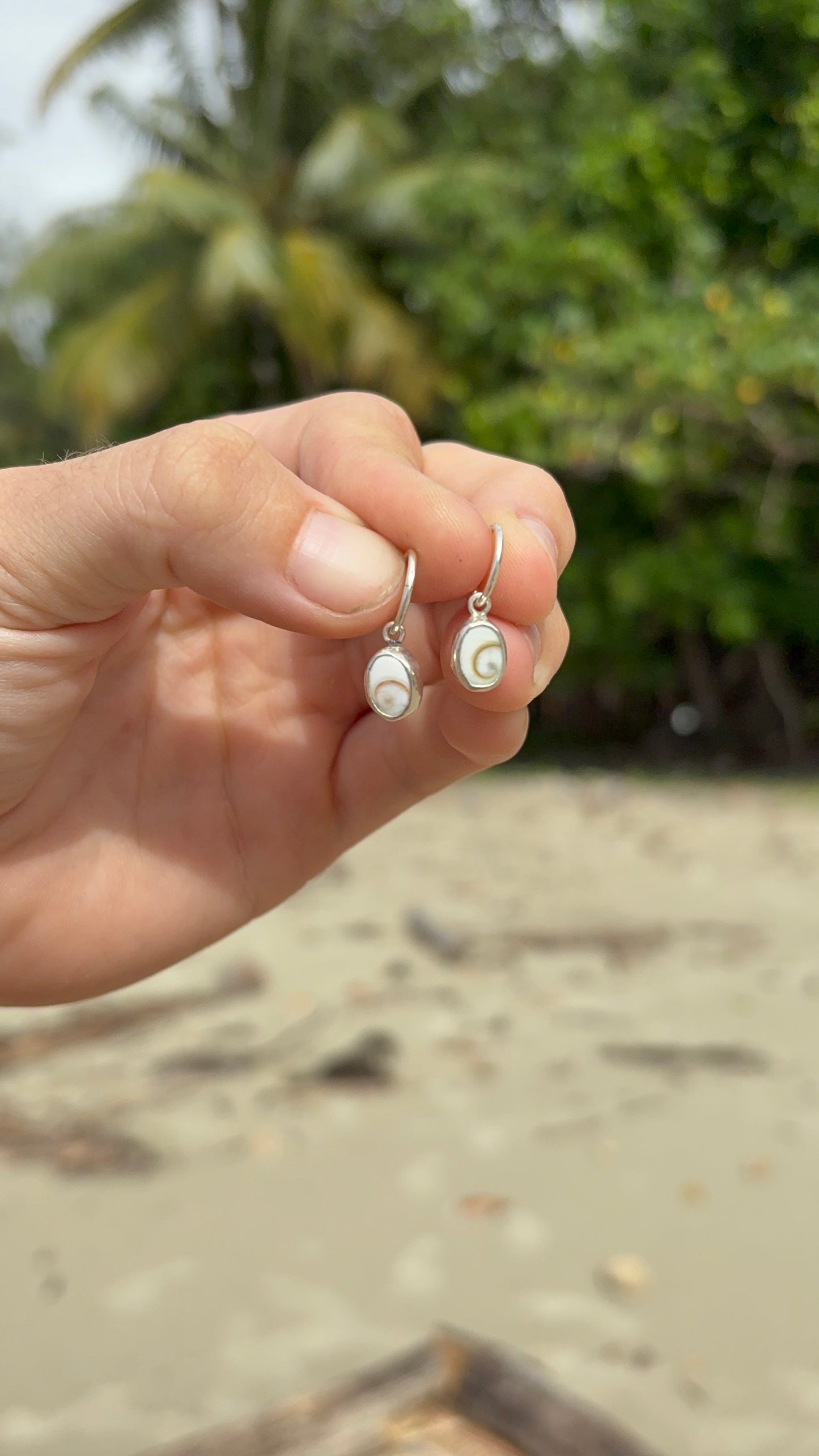 Shiva Shell Hoops