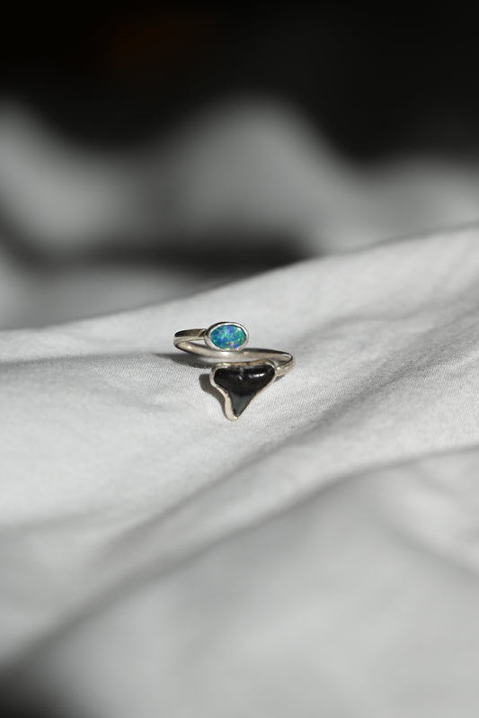 Shark Tooth Opal Ring