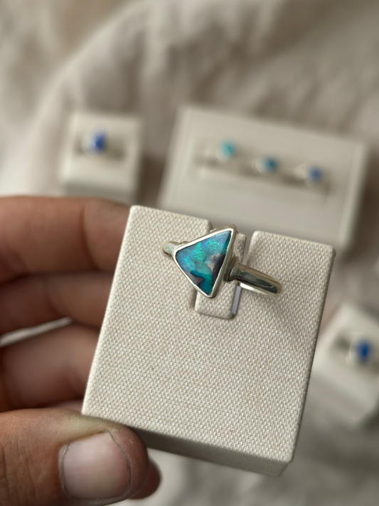 Boulder Opal Band - Size T / 9 1/2