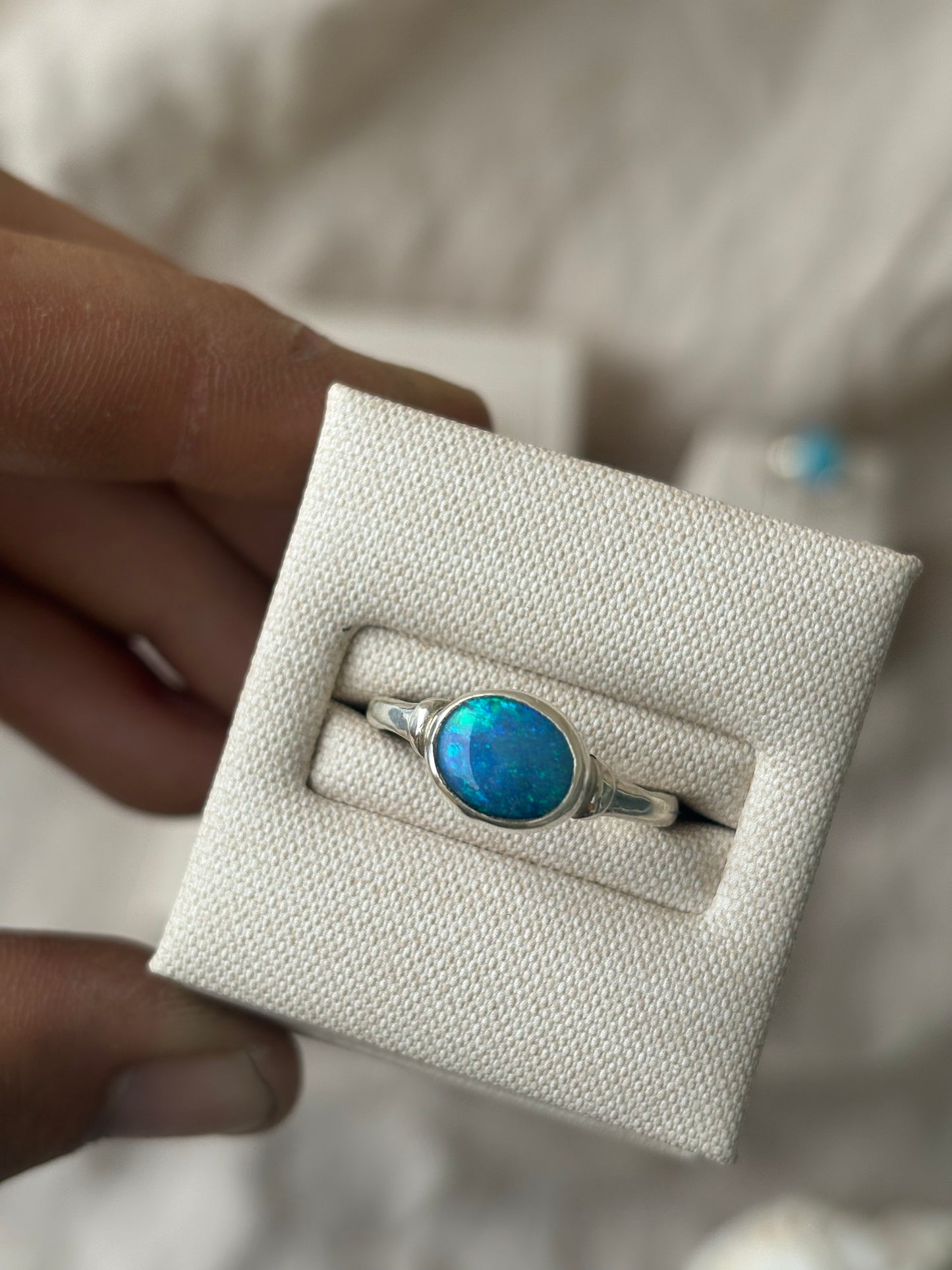 Boulder Opal Band - Size R / 8 5/8